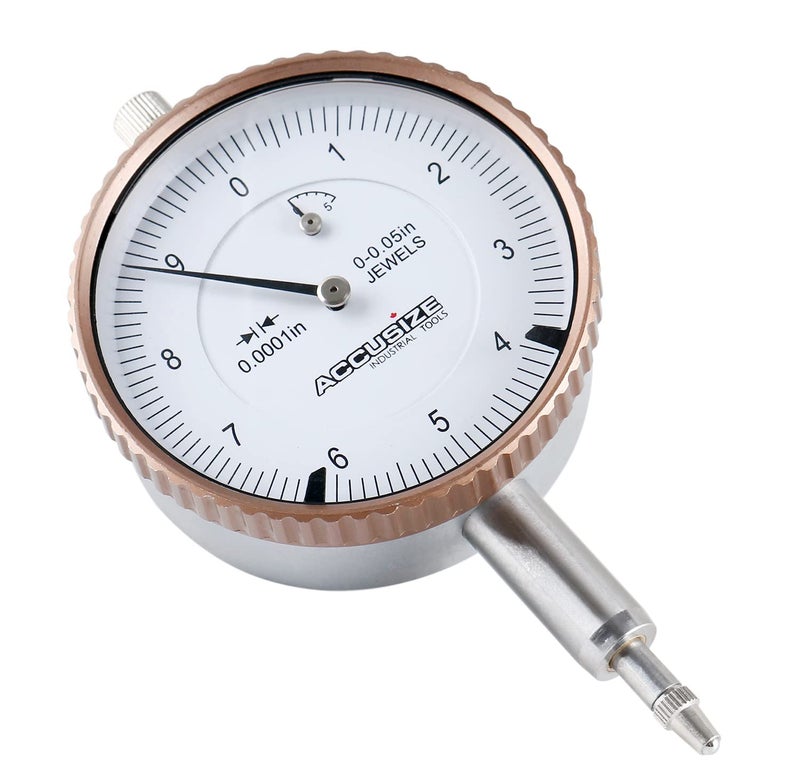 Accusize Industrial Tools أدوات أكسوسيز الصناعية طراز Agd2 مقياس 0-0.05'' بدقة 0.0001'' مع مؤشر قرص خلفي، P900-S097 - Image 5